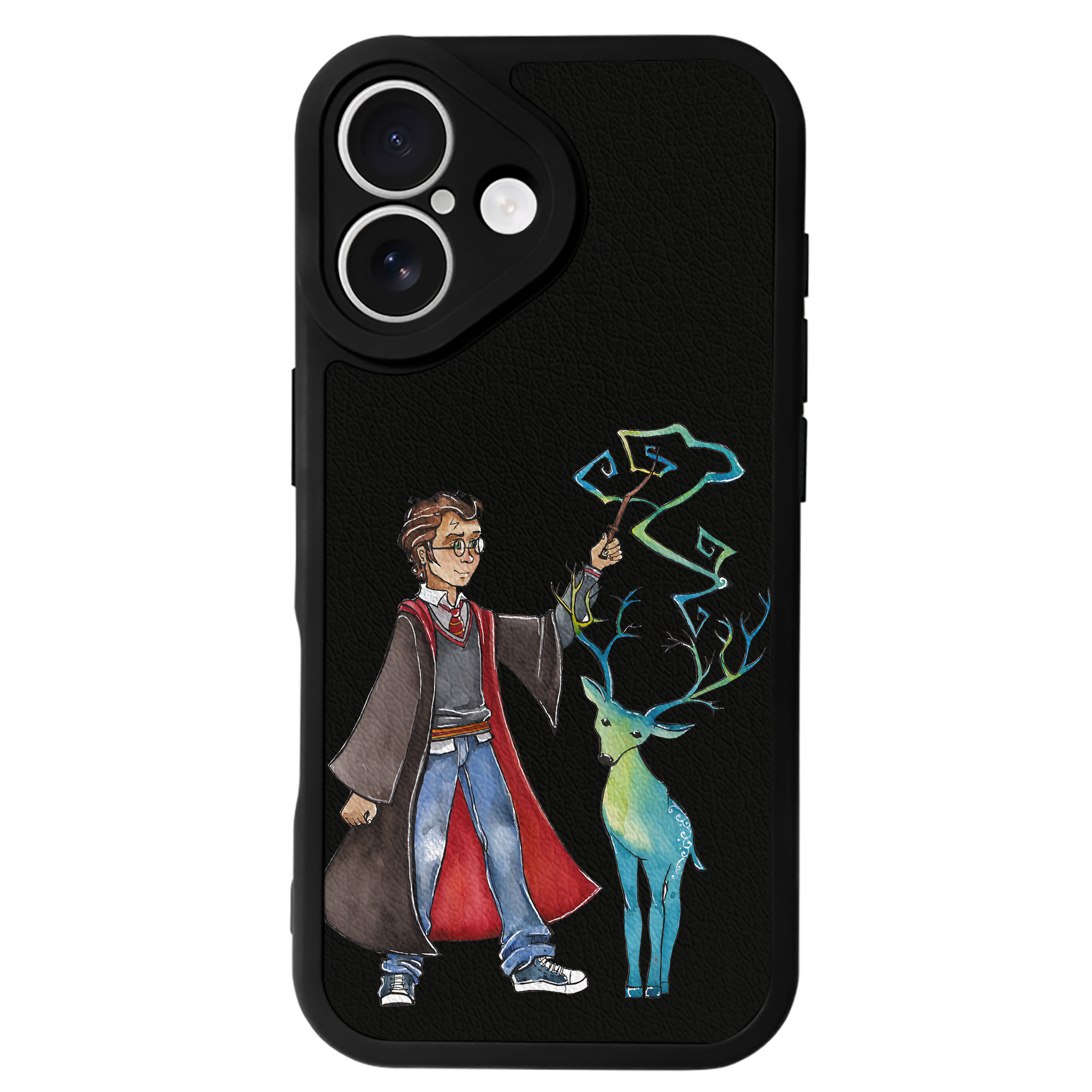（画像用） Harry Potter ハリー・ポッターシリーズ 【iPhone 16シリーズ対応】シリコンスマホケース（レザー調） 材質：シリコン